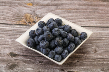 Ripe sweet tasty blueberries heap