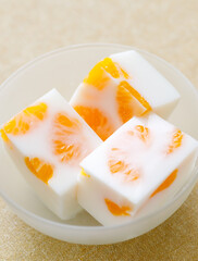 みかん牛乳寒天