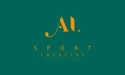 Creative Sports Logo design template, athletics type lettering concept.