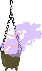 vector illustration of aroma sachet