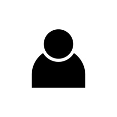 User Icon. People Logo. Vector Illustration. Isolated on White Background. Editable Stroke
