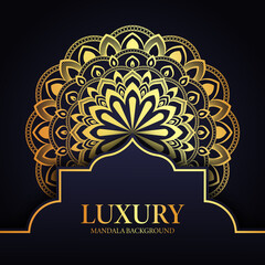 Luxury Mandala Islamic Background Design Template