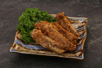 Stewed pork ribs with spices