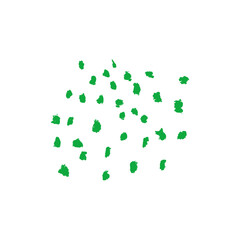 Abstract vector organic shape for creating eco-friendly logo design, ecology symbol, environmental poster, natural organic cosmetic label, vegan food shop emblem, bio badge in trendy hand-drawn style.