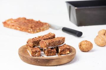 Walnuts fitness bar (free sugar)