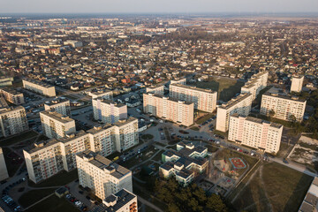Aerial view of Ventspils, Latvia.