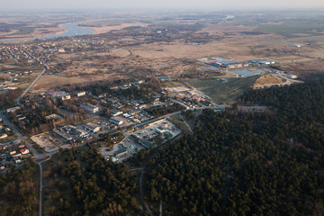 Aerial view of Ventspils, Latvia.