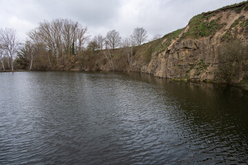 Steinbruch mit See in der Börde
