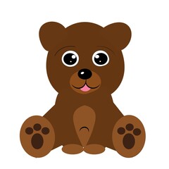 cute happy animal vector illustration