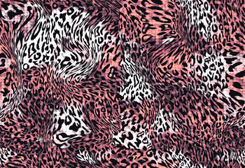 abstract seamless leopard print	
