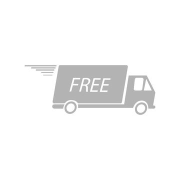 free shipping icon, vector illustration