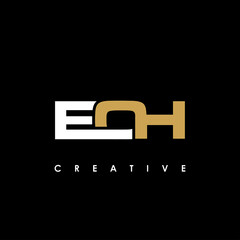 EOH Letter Initial Logo Design Template Vector Illustration