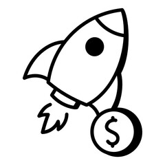 
Business start up editable doodle style icon 

