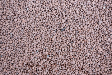 Small stones for the aquarium. Expanded clay. Small stone chips.