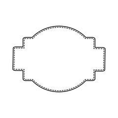 Abstract art banner, poster, greeting card. Trendy retro vector ornament template. Vintage black frame, great design for any purposes.