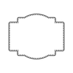 Abstract art banner, poster, greeting card. Trendy retro vector ornament template. Vintage black frame, great design for any purposes.