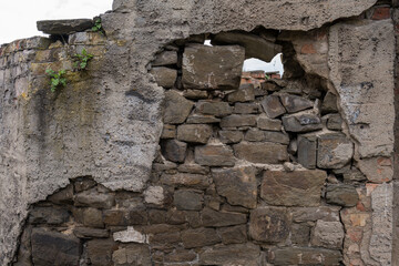 abstrakte Steinmauer