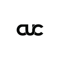 cuc letter original monogram logo design