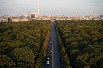 view from the top of the Siegesäule Berlin