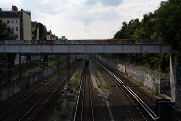 Naklejka premium railway in the morning Berlin