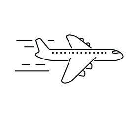 Airplane icon. Air transport icon.