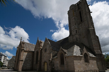 Fototapeta na wymiar Lannion, commune française située dans le département des Côtes-d'Armor en région Bretagne. 