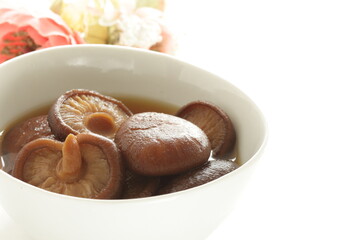 soaked Chinese drink Shiitake mushroom for prepared food ingredient
