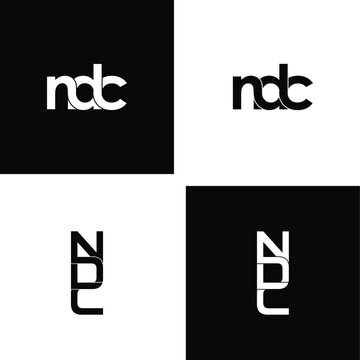 ndc letter original monogram logo design