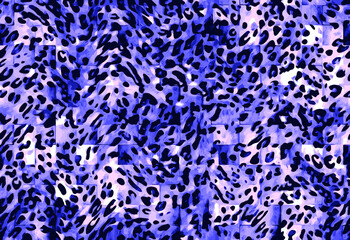 abstract seamless leopard print	
