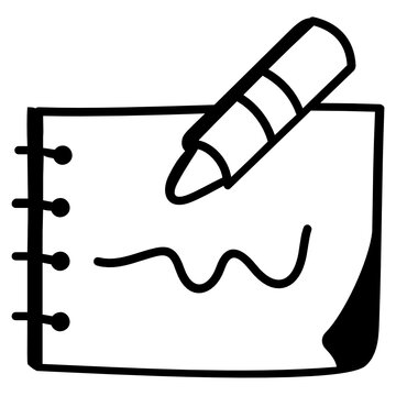
A very creative hand drawn icon of autism sketchbook 

