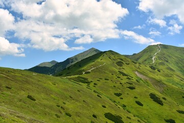 Tatry Zachodnie, szlak turystyczny w górach