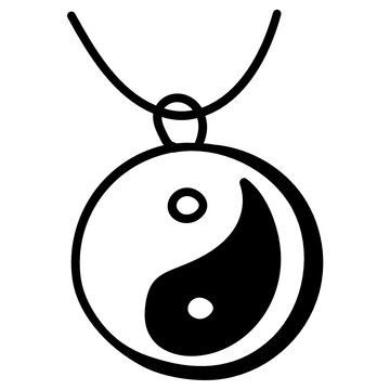 
A Beautiful Design Icon Of Yin Yang Necklace 

