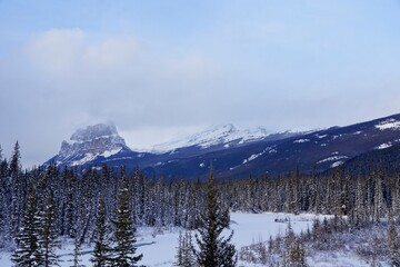 Snow in the Canadian Rocky Mountains