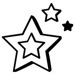 Obraz premium A beautiful design icon of decorative stars