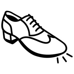 
A trendy vector design of shoe icon

