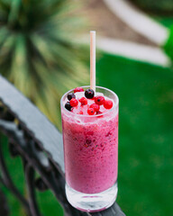 raspberry and blackberry smoothie