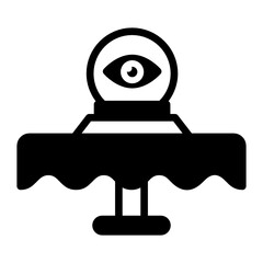 
A fortune teller glyph icon, premium download

