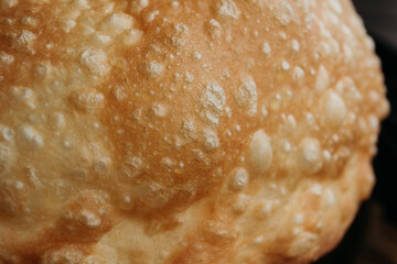 Uzbek eastern Tatar cuisine. Cheburek - fried pie with meat and onions. Homemade Fried Pies.