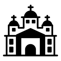 
A helsinki cathedral glyph icon, editable graphics 

