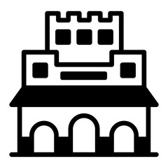 
Alhambra premium vector design in glyph style 


