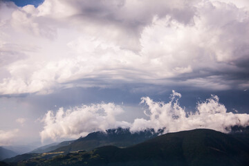 Summer landscape in La Cerdanya, Pyrenees, Spain