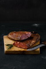 Smoked beef striploin meat