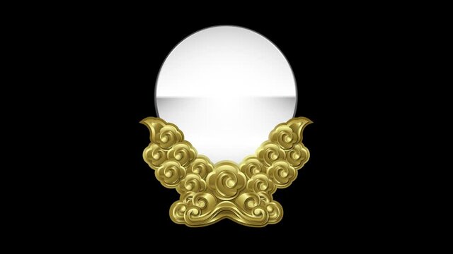 日本の神鏡のアニメーション（日本の仏教）