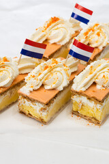 Tompouce cake traditional dessert