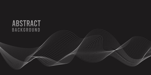 Fototapeta premium black abstract background, design for flyers, posters and presentation
