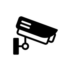 Cctv Camera Vector Glyph Icon. Hotel and Services Symbol EPS 10 