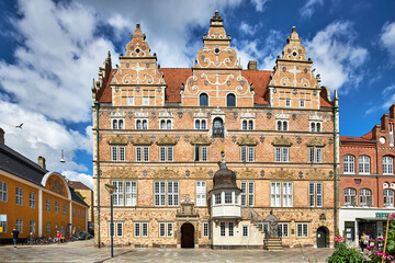 old antique european building in denmark