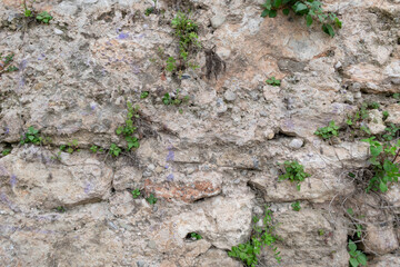 Fondo industrial, antigua calle urbana con ladrillos, interesante muro con ladrillos y texturas.