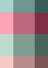 Abstract color Low-Polygones Generative Art background illustration