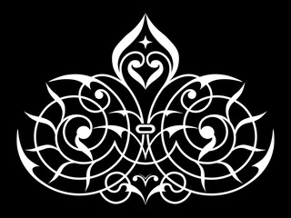 Decorative element eastern pattern.